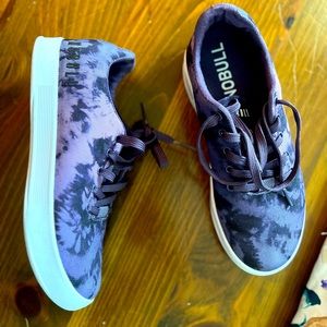 Purple Canvas Tie Die No Bull Trainers